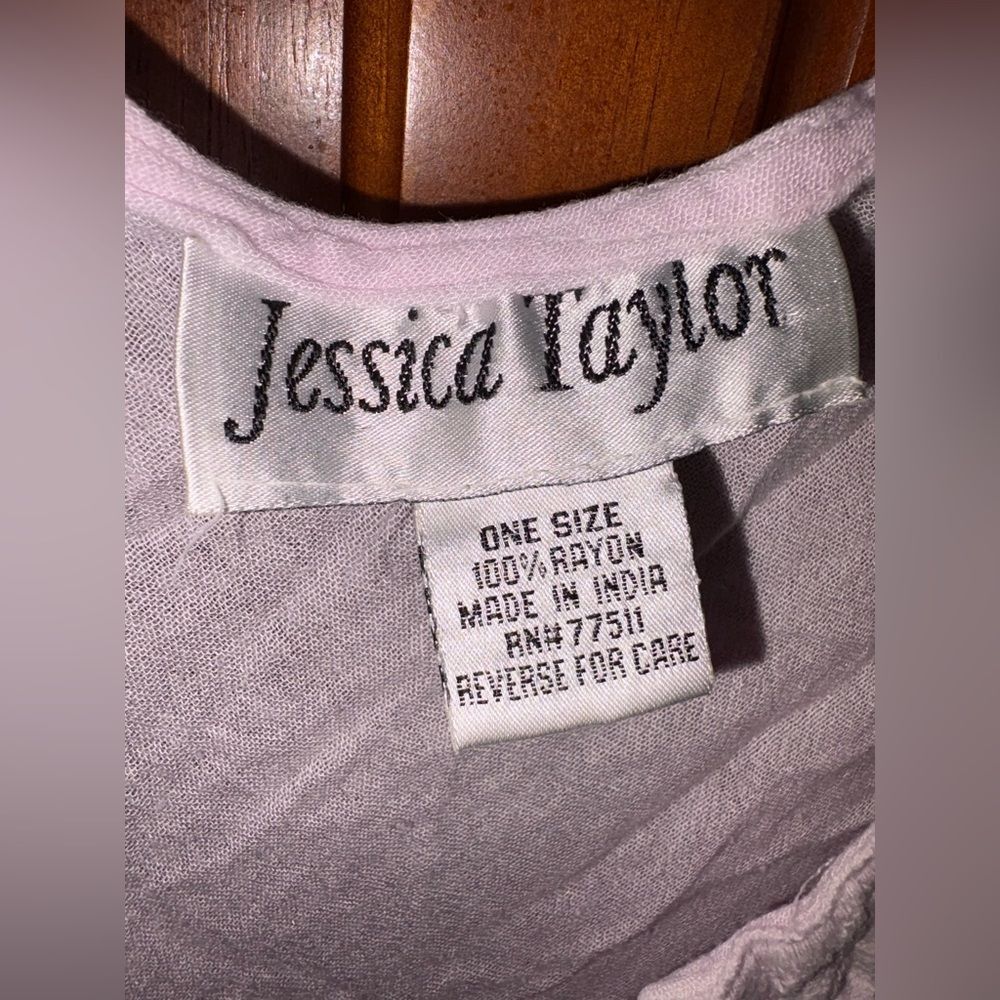 Jessica Taylor Lavender Rayon Dress #1585 - Picture 4 of 4